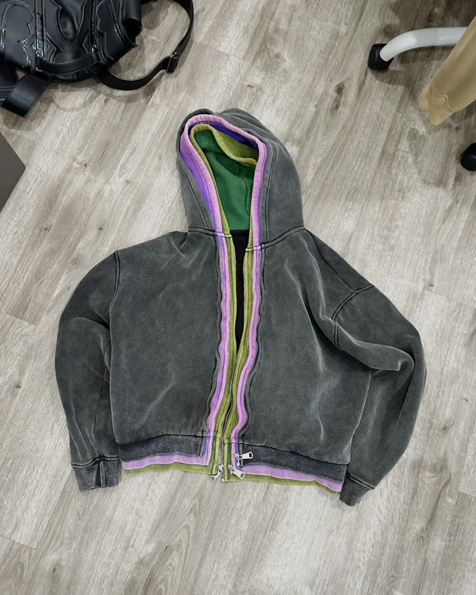 3 Zip Hoodie