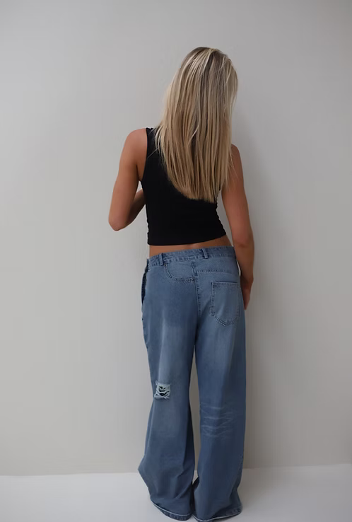 Mismatched Pocket Jeans
