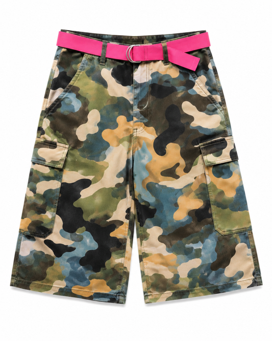 Camo Cargo Jorts
