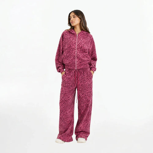 Leopard Rhinestone Hoodie