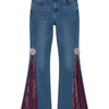 Lace Slit Jeans