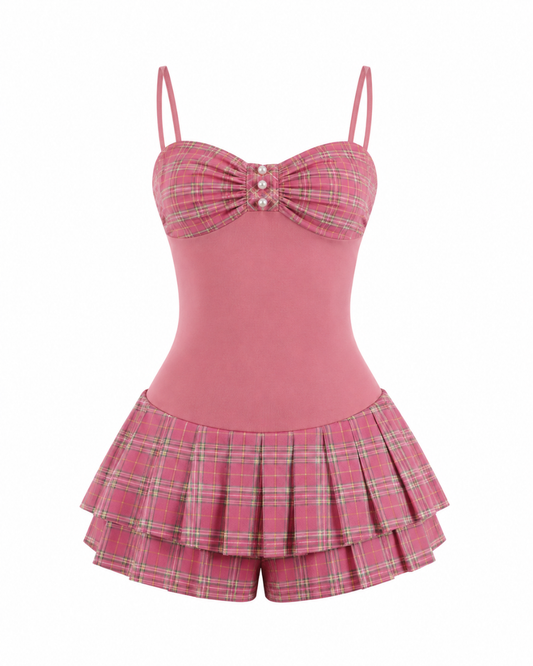 Lolita Plaid Romper