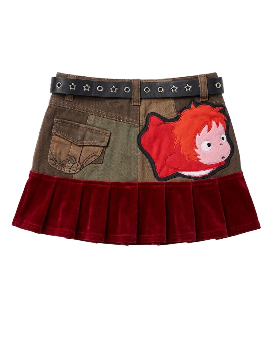 Ponyo Graphic Skirt