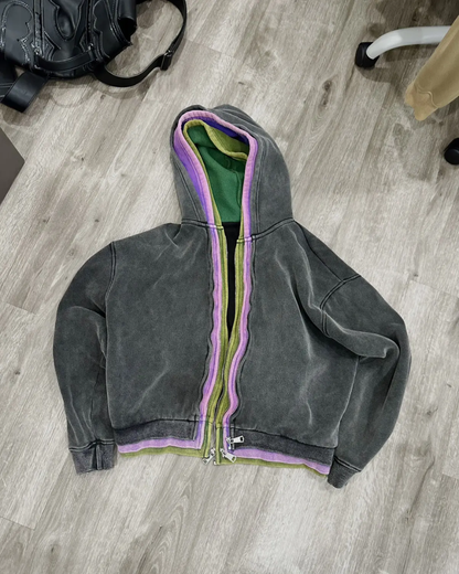 3 Zip Hoodie