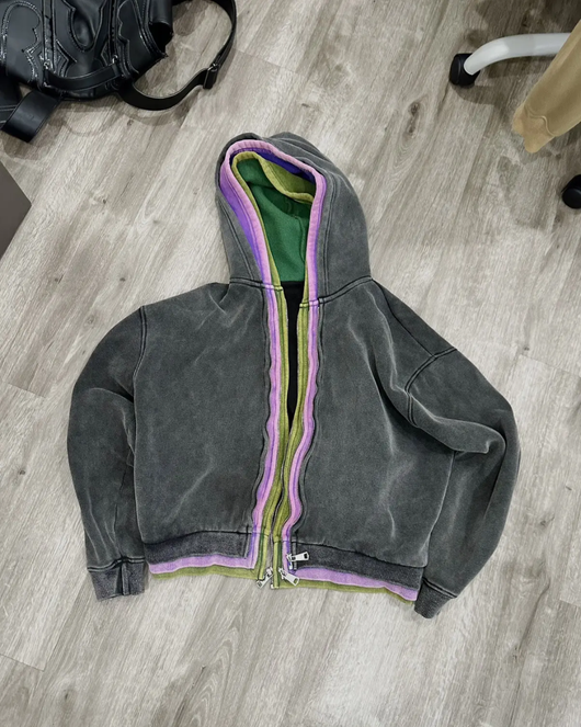 3 Zip Hoodie