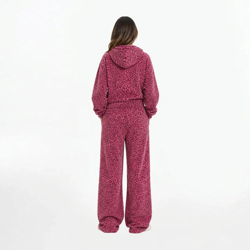 Leopard Rhinestone Hoodie