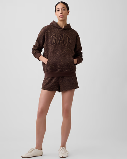 Leopard Logo Hoodie