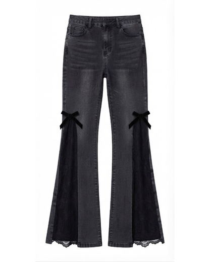 Lace Slit Jeans