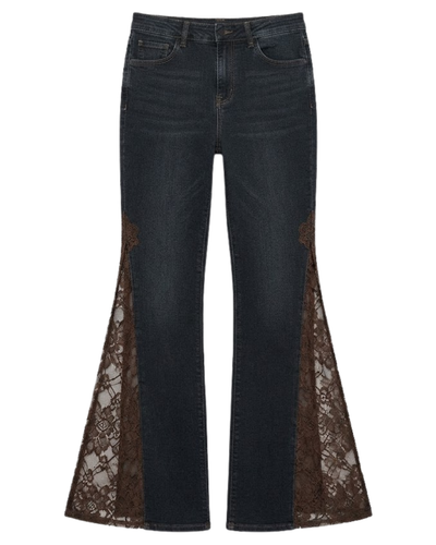 Lace Slit Jeans