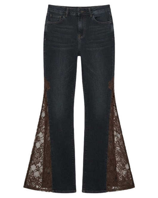 Lace Slit Jeans
