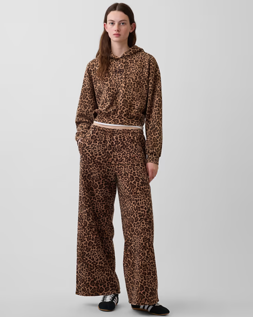 Leopard Logo Hoodie