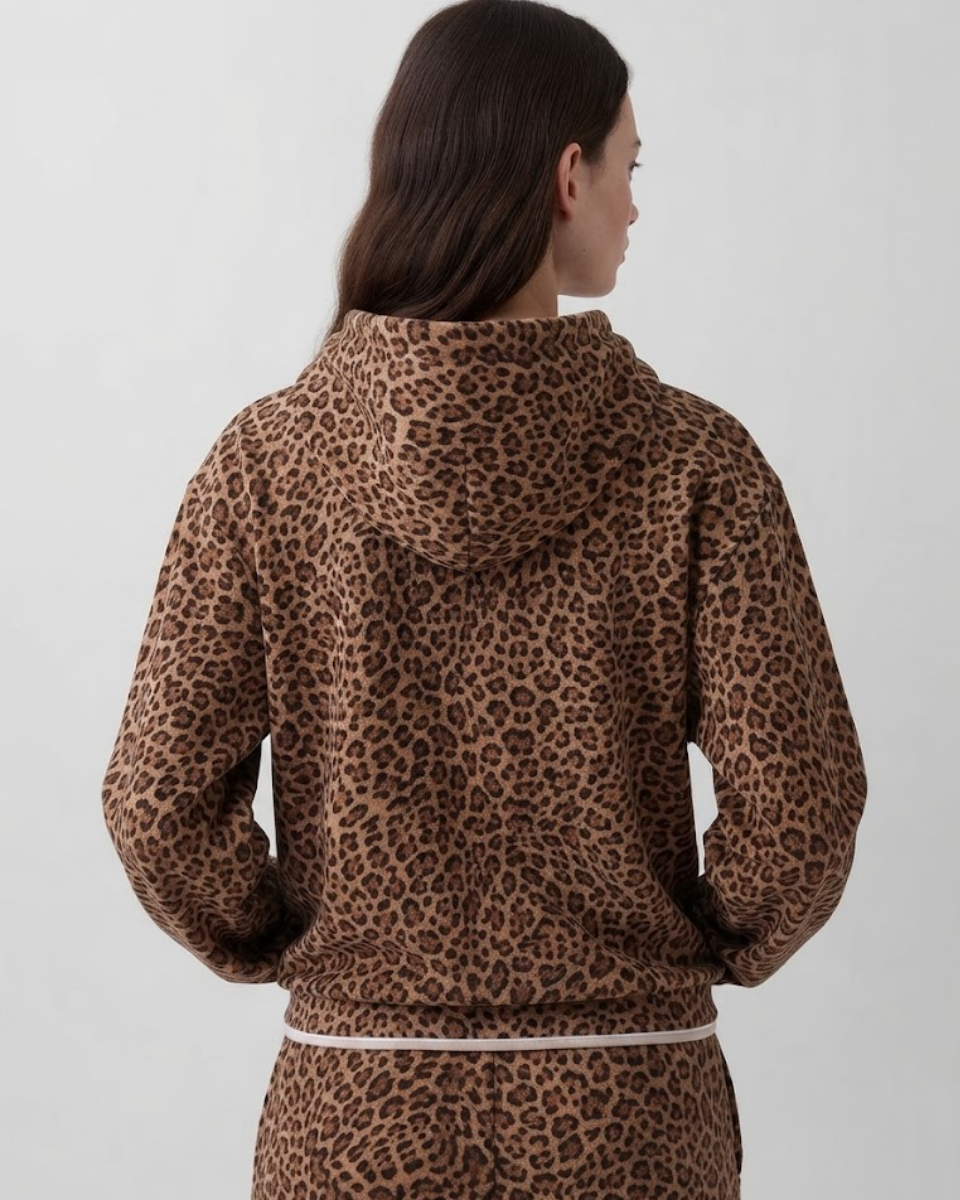 Leopard Logo Hoodie