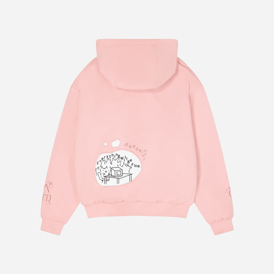 Burned Out Reversible Zip