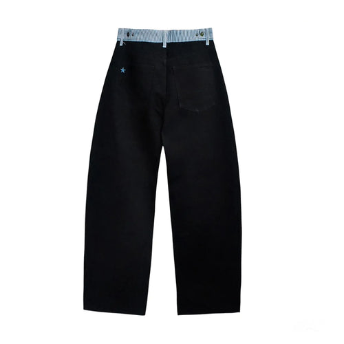Adjustable Low-Rise Jeans