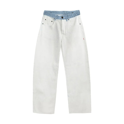 Adjustable Low-Rise Jeans
