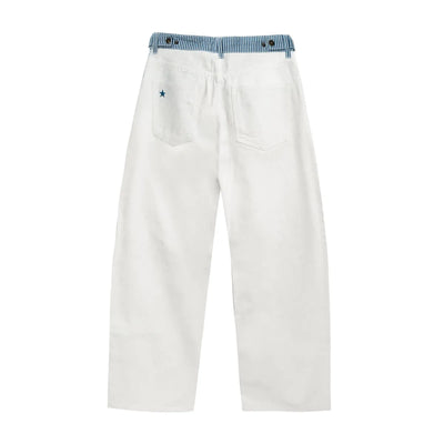 Adjustable Low-Rise Jeans