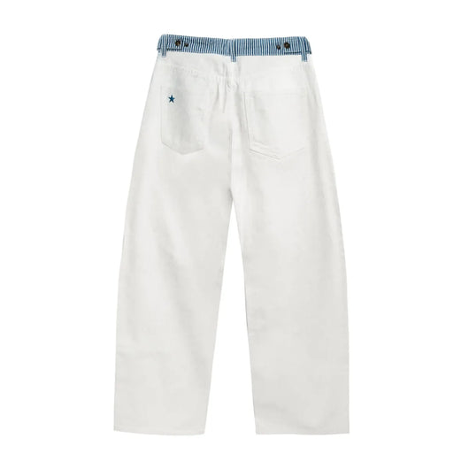 Adjustable Low-Rise Jeans