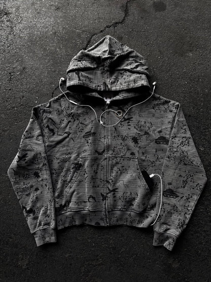 Headphone Zip Up Hoodie