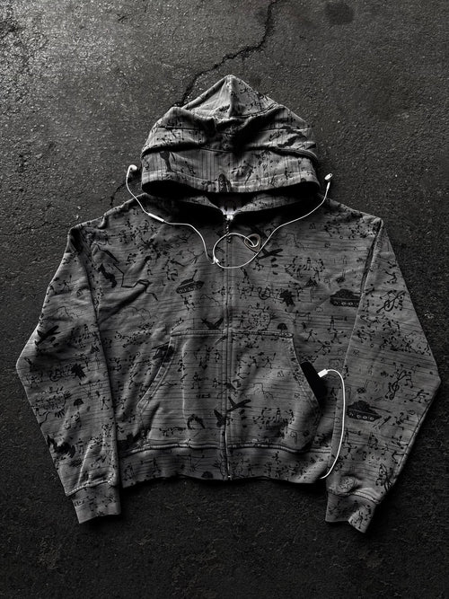 Headphone Zip Up Hoodie