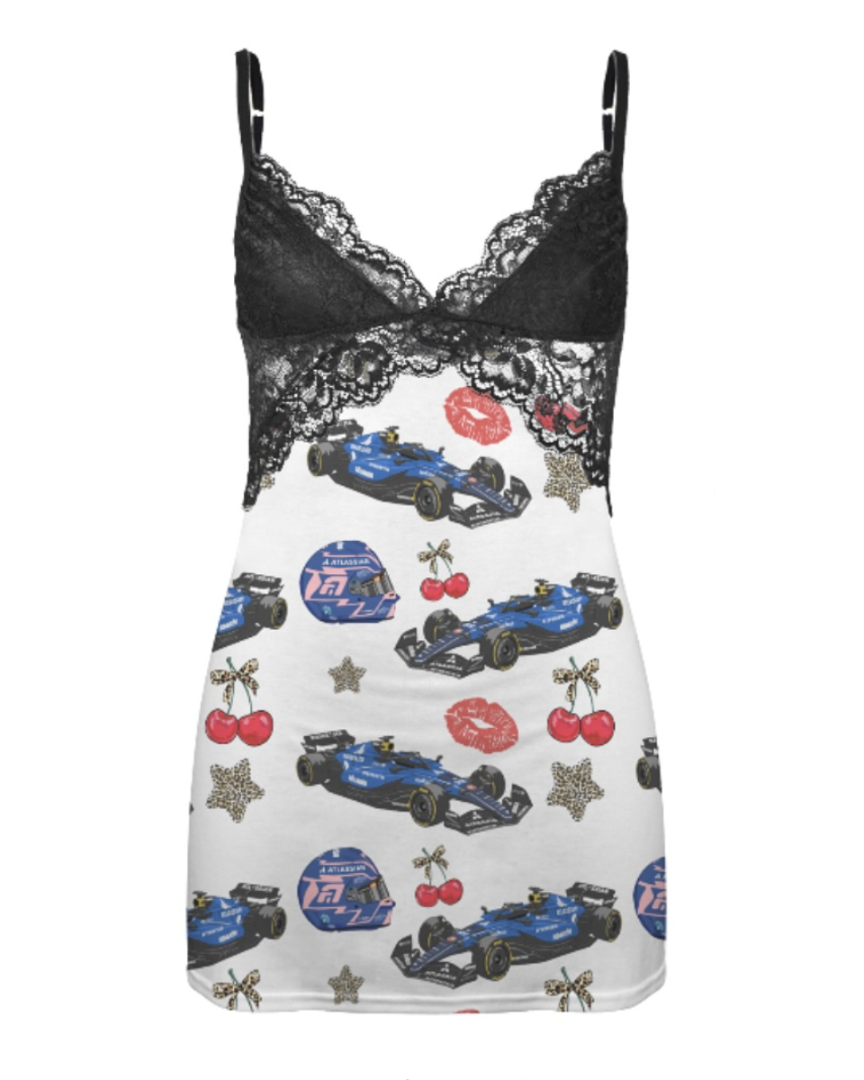 F1 Graphic Mini Dress