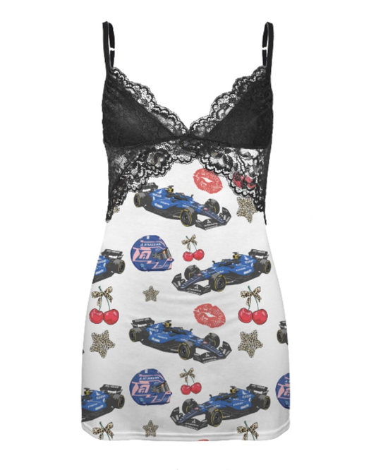 F1 Graphic Mini Dress