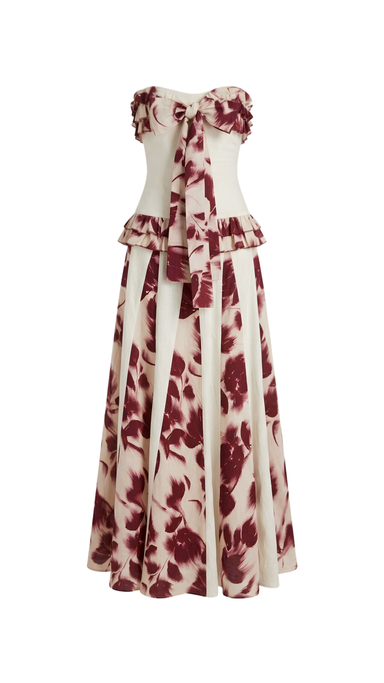 Red Flower Dress