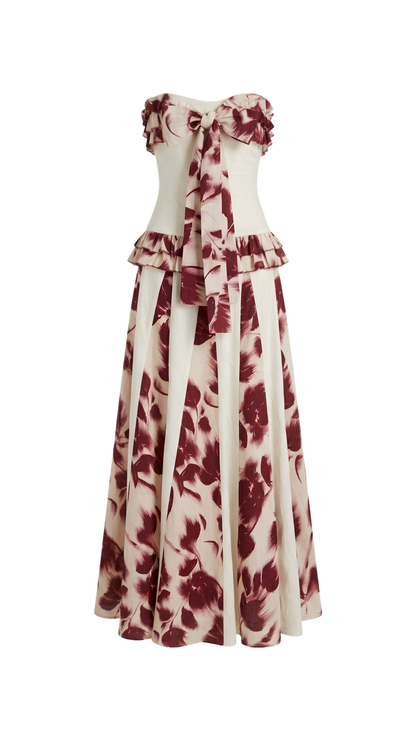 Red Flower Dress