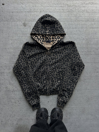 Leopard Rhinestone Sweatsuit