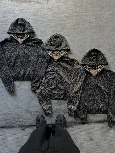 Leopard Rhinestone Sweatsuit