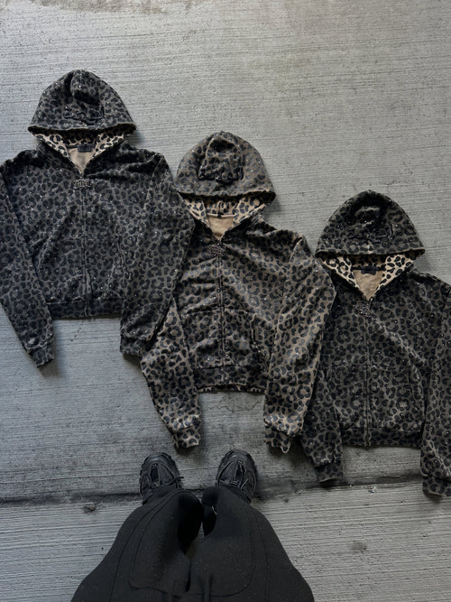 Leopard Rhinestone Sweatsuit