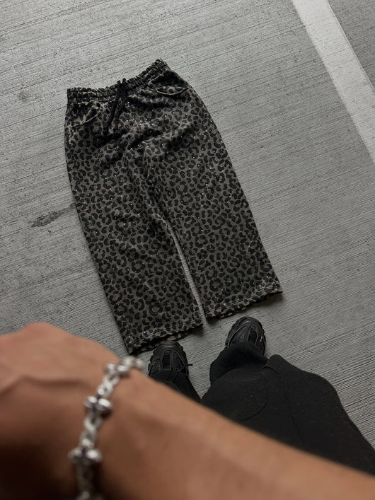 Leopard Rhinestone Sweatsuit