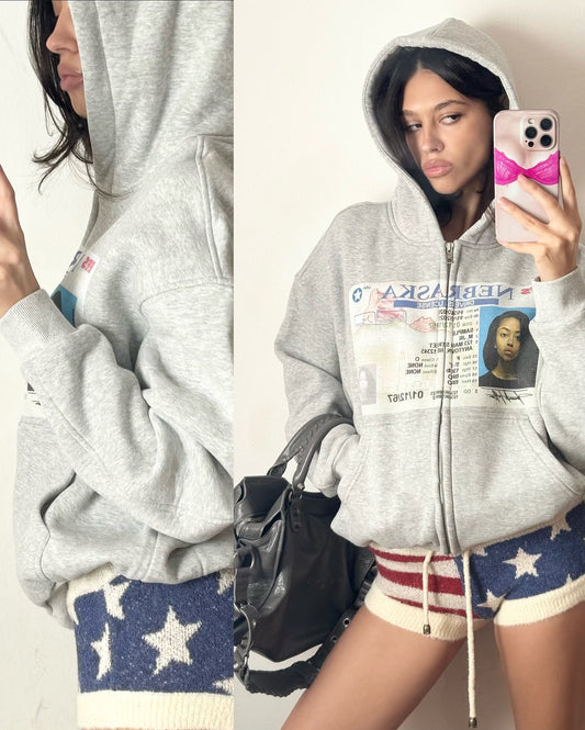 Nebraska ID Zip Up Hoodie