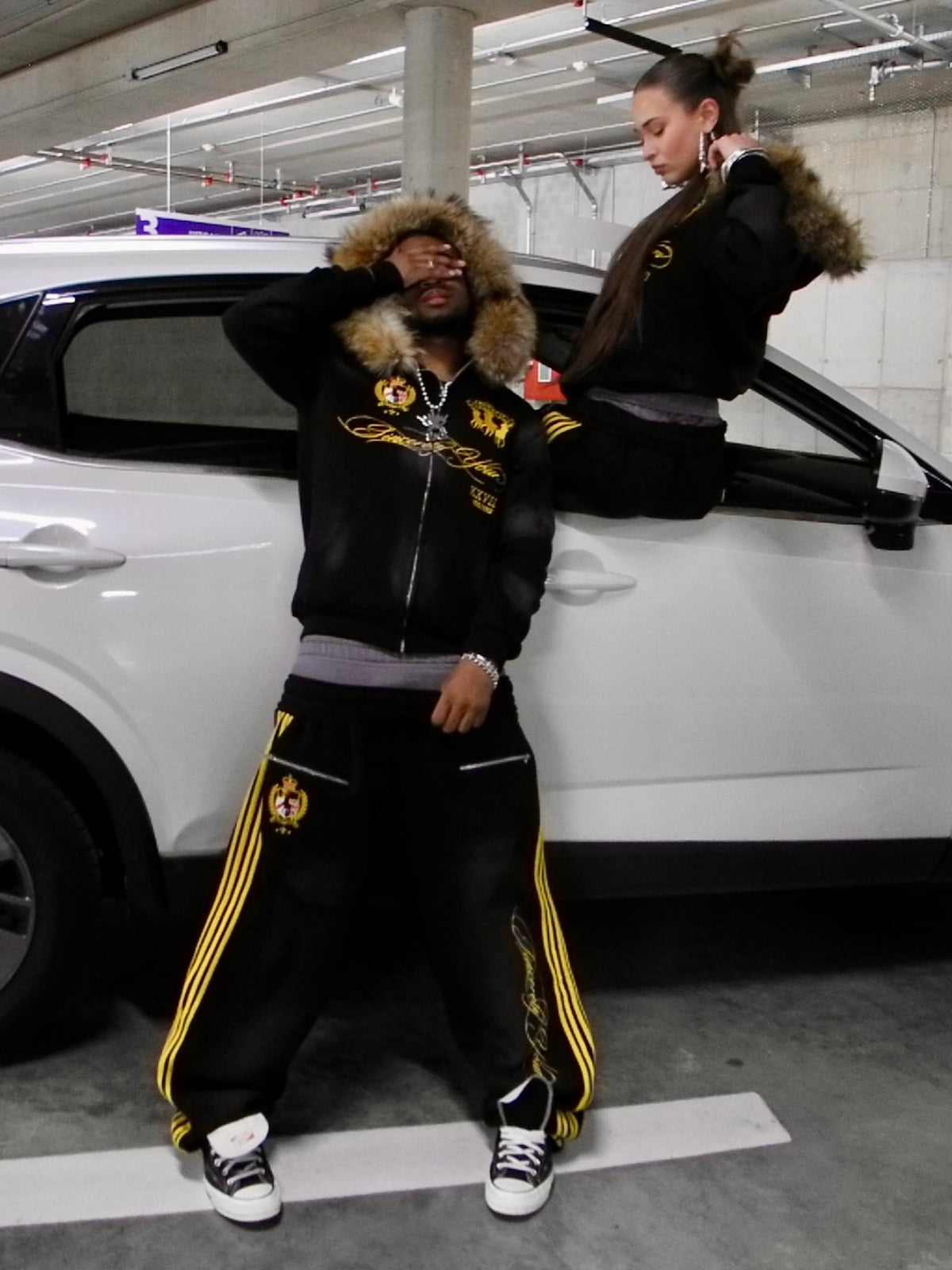 Kulture Faux Fur Sweatsuit
