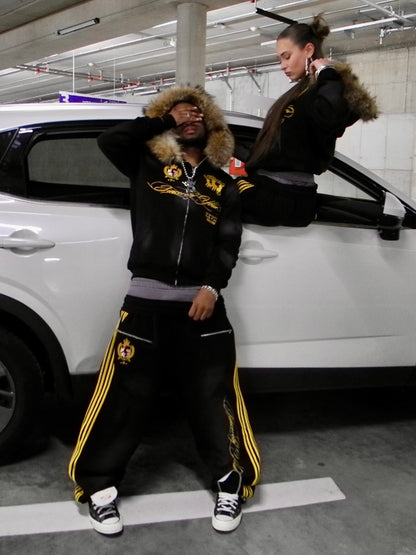 Kulture Faux Fur Sweatsuit